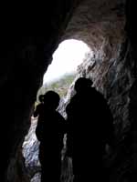 Kristin and Beth in the old marble mine. (Category:  Rock Climbing)