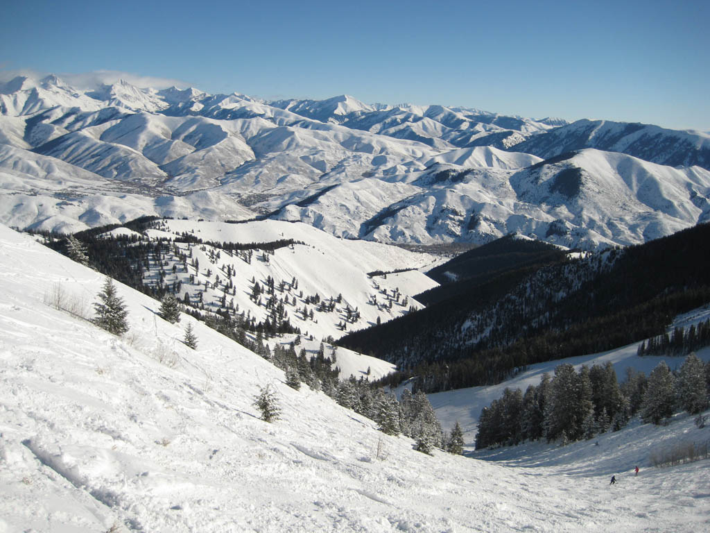 View from one of the upper bowls. (Category:  Rock Climbing)