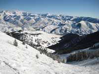 View from one of the upper bowls. (Category:  Rock Climbing)