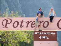 Posing at the entrance to Potrero Chico. (Category:  Rock Climbing)