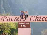 Posing at the entrance to Potrero Chico. (Category:  Rock Climbing)