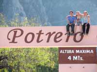 Posing at the entrance to Potrero Chico. (Category:  Rock Climbing)