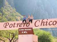 Posing at the entrance to Potrero Chico. (Category:  Rock Climbing)