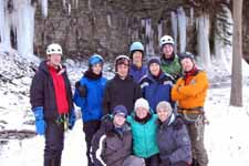 Me, Carly, Eric, Matt, Joe, Guy, Alex, Dan, Kristin, Sam (Category:  Ice Climbing)