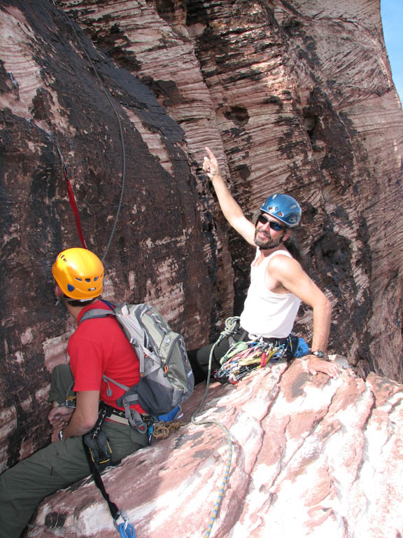 Keith and Mark on Olive Oil. (Category:  Rock Climbing)