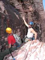 Keith and Mark on Olive Oil. (Category:  Rock Climbing)