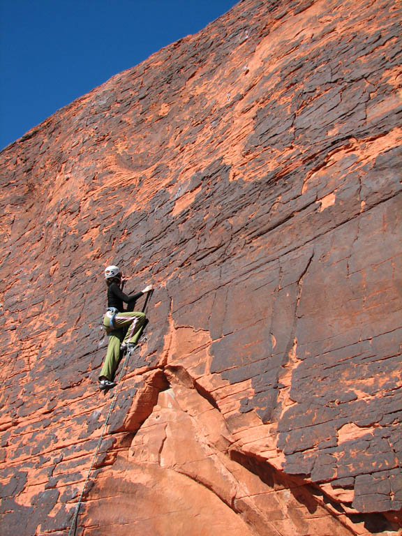 Marah leading Neon Sunset at Magic Bus. (Category:  Rock Climbing)