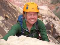 Kristin on Frogland (Category:  Rock Climbing)