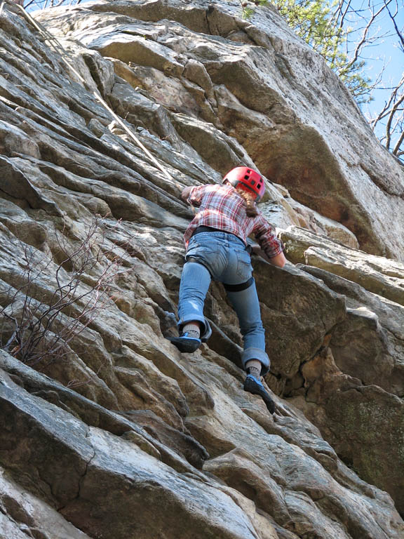 Pulling the final roof. (Category:  Rock Climbing)