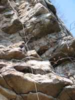 I bailed on a nut (Category:  Rock Climbing)