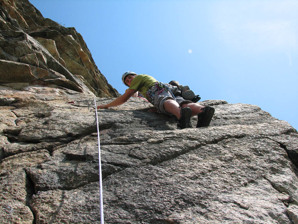 Guy following Birdland. (Category:  Rock Climbing)