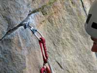 Guy leading Disneyland. (Category:  Rock Climbing)