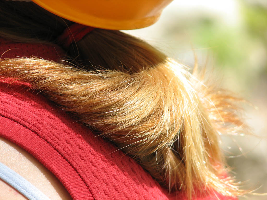 Ponytail! (Category:  Rock Climbing)