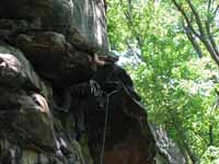 Matt leading Pay It Forward. (Category:  Rock Climbing)