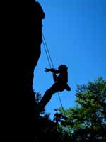 Mike working Pure Power. (Category:  Rock Climbing)