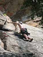 Guy getting a sunburn. (Category:  Rock Climbing)