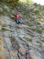 Beth leading Gelsa. (Category:  Rock Climbing)