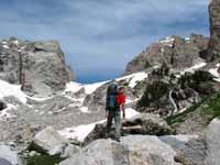 Reaching the Meadows. (Category:  Rock Climbing)