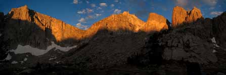 Sunrise in the Cirque. (Category:  Rock Climbing)