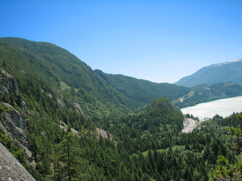 View from the top of Slot Machine. (Category:  Rock Climbing)