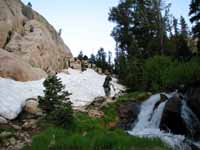 Nearly at our bivy site. (Category:  Rock Climbing)