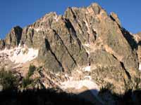 Sunrise in the Sawtooth Mountains. (Category:  Rock Climbing)