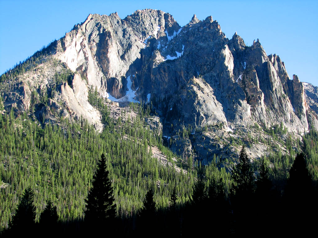 Entering the Sawtooth Range. (Category:  Rock Climbing)