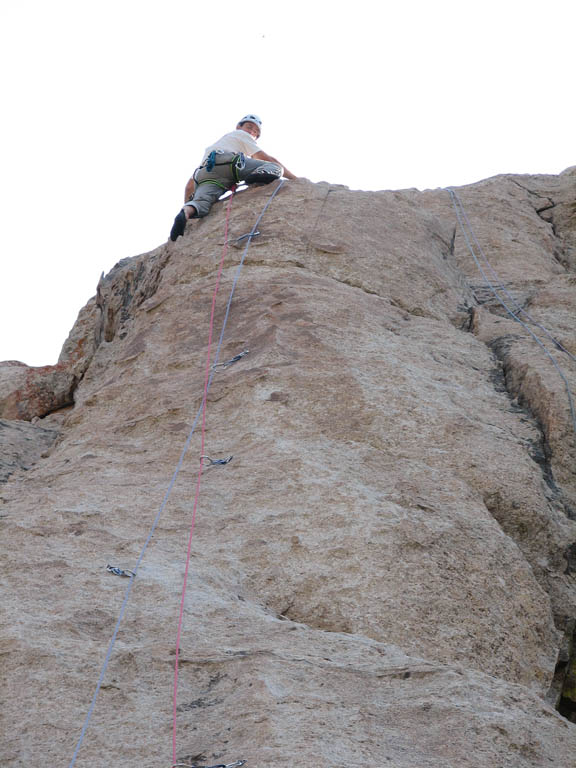 Leading Delay of Game. (Category:  Rock Climbing)