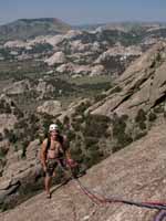 Guy on Theater of Shadows (Category:  Rock Climbing)