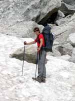 Guy nearly at the Meadows. (Category:  Rock Climbing)