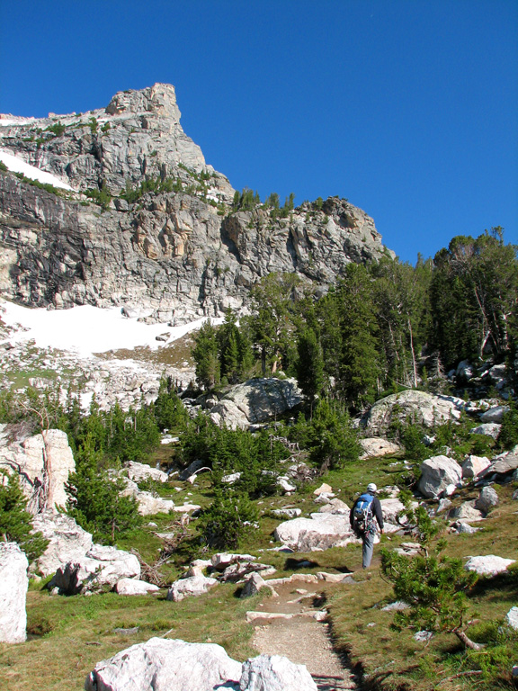 Approaching East Ridge of Disappointment Peak. (Category:  Rock Climbing)