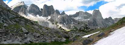 My first view of the Cirque of the Towers (Category:  Rock Climbing)