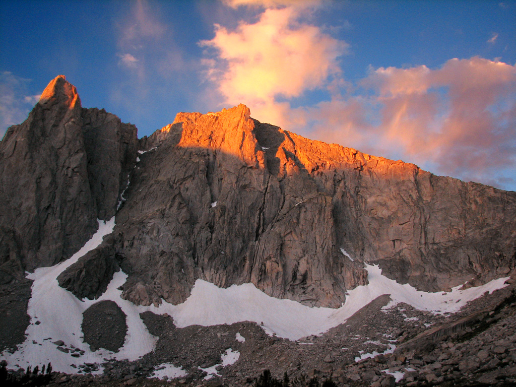 Sunrise in the Cirque. (Category:  Rock Climbing)