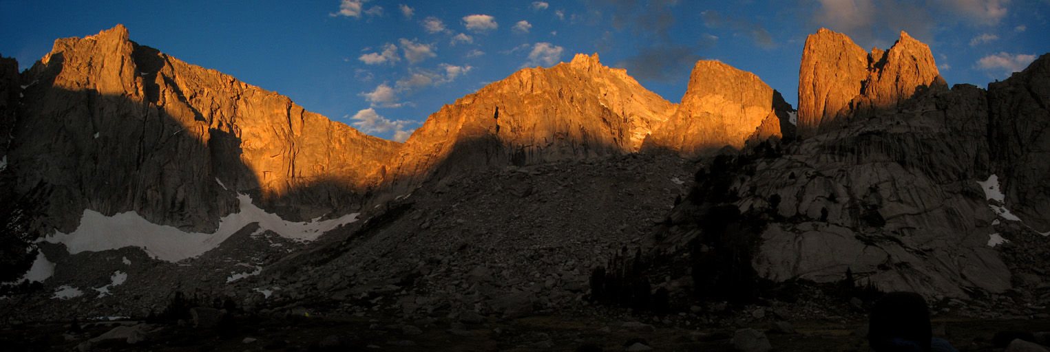 Sunrise in the Cirque. (Category:  Rock Climbing)