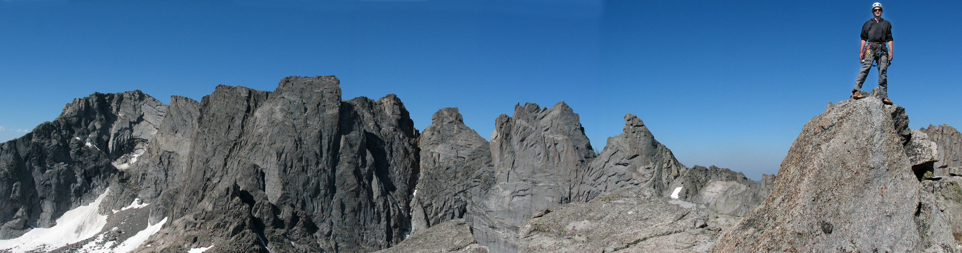 Guy on top of Pingora. (Category:  Rock Climbing)