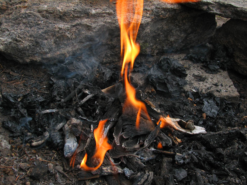 I burn Hud before the hike out.  I refuse to carry a 10 cent used book.  Especially when I have another copy at home.  That I've already read. (Category:  Rock Climbing)