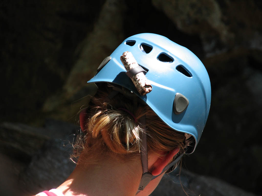 Beth's newest stick. (Category:  Rock Climbing)