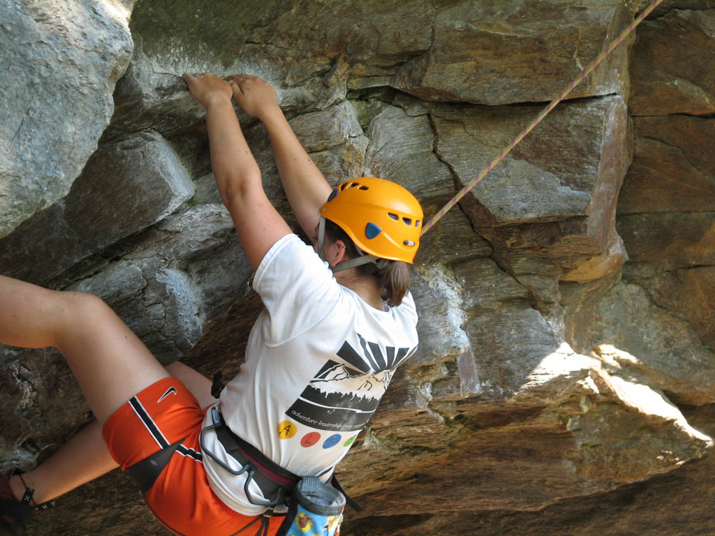 Jess on Obi Wan Ryobi. (Category:  Rock Climbing)