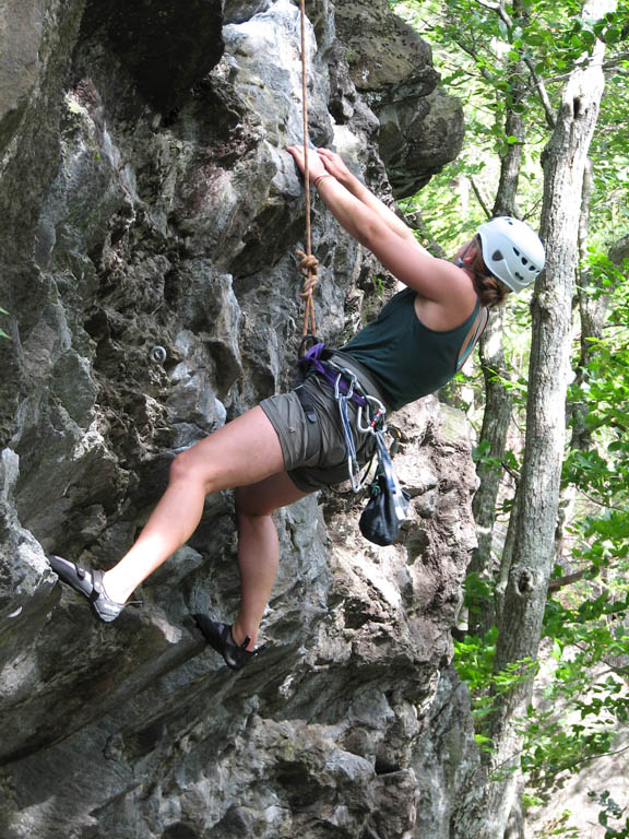 Rachel on War and Peace (Category:  Rock Climbing)