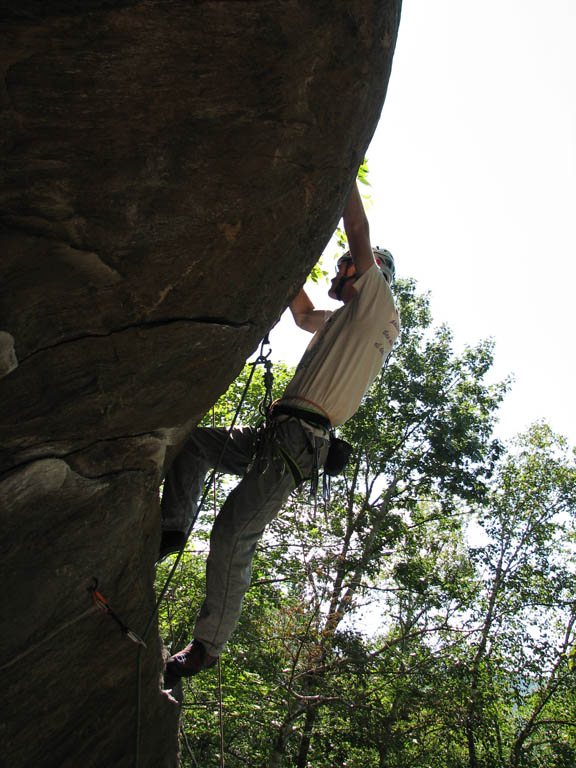 Me leading Yoda. (Category:  Rock Climbing)