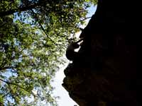 Nice silhouette photo, Guy. (Category:  Rock Climbing)