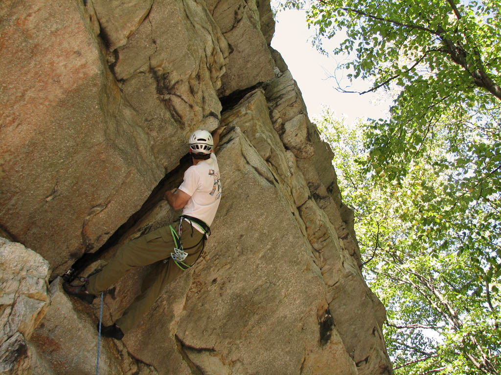 This move really hurt my shoulder.  I should probably finish rehab before climbing hard.  Probably. (Category:  Rock Climbing)