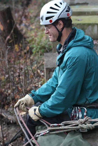 Ahhh... I love belaying with double munter hitches.  Nothing easier. (Category:  Gorge Climbing)