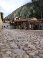 The cobblestone streets of Ollantaytambo. (Category:  Travel)