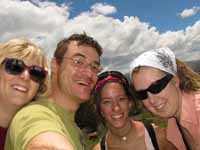 Emily, me, Jen and Beth hiking to Monterrey. (Category:  Travel)