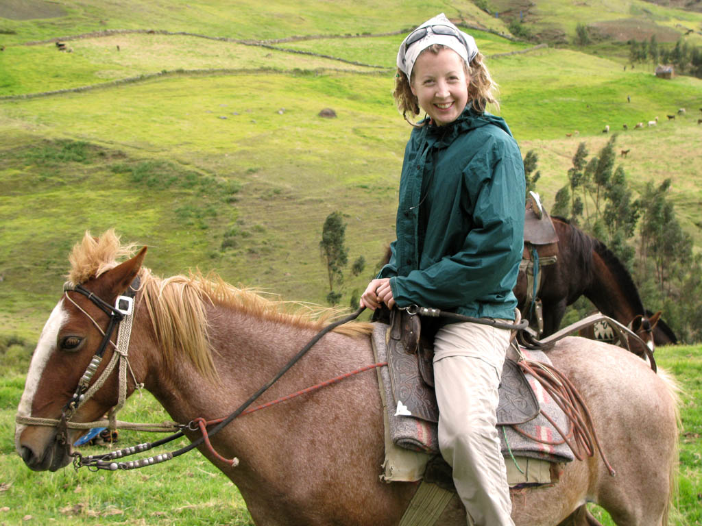 Beth riding Cinnamon. (Category:  Travel)