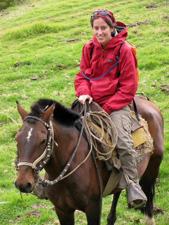 Jen riding Gringo. (Category:  Travel)