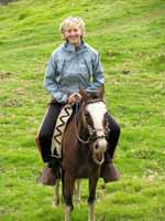 Emily riding Gassy. (Category:  Travel)