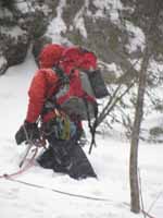 Mike climbing (Category:  Ice Climbing)