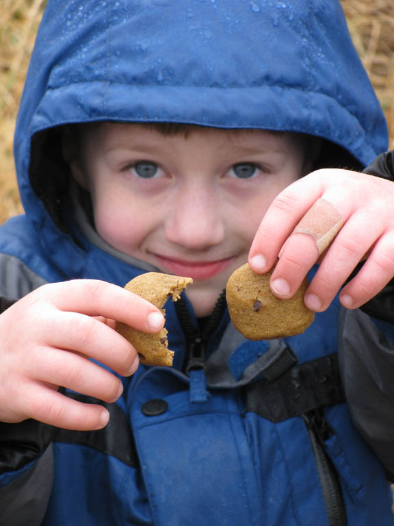 Sylvan and his gluten free cookies. (Category:  Camping)